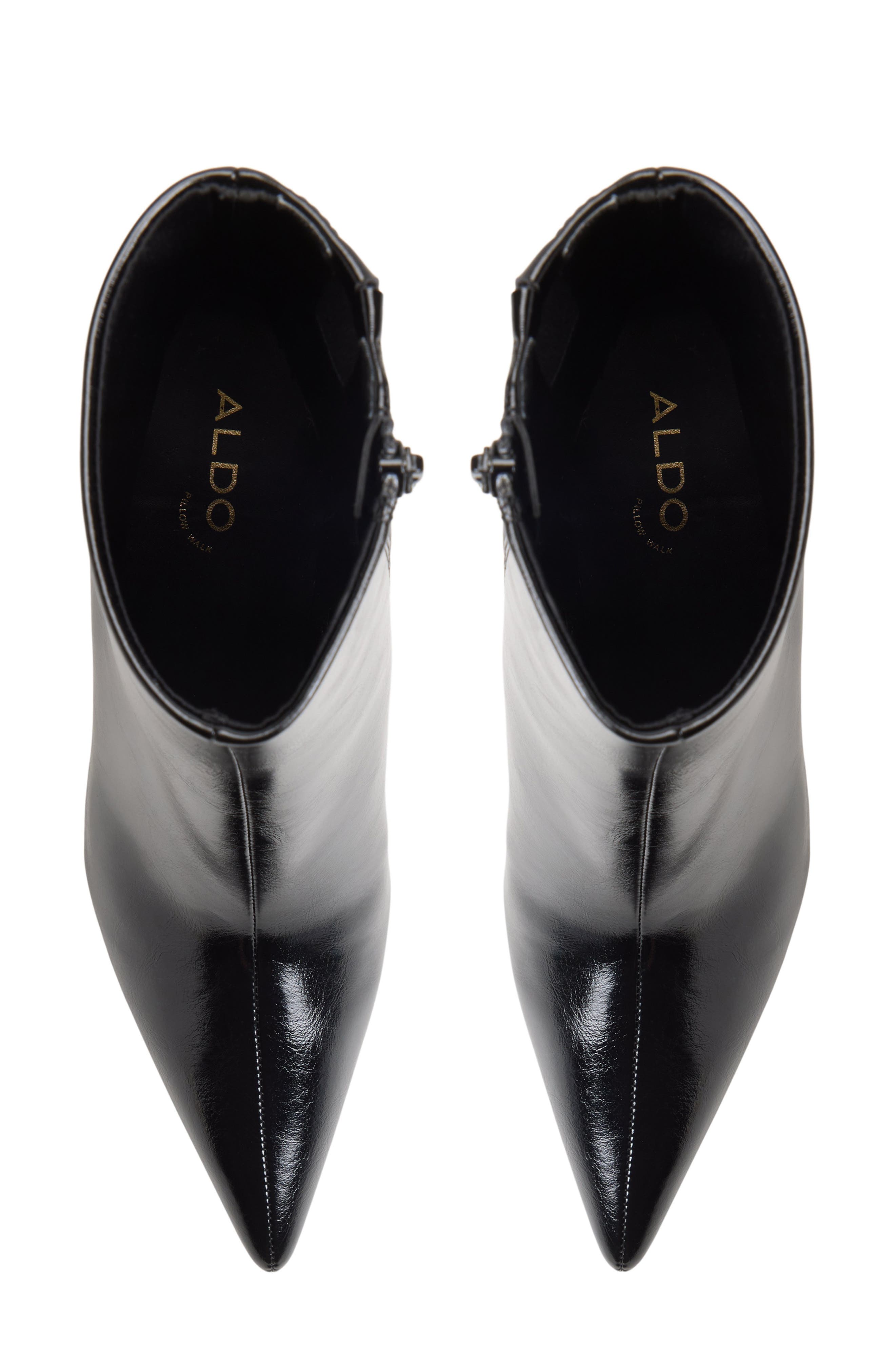 Dahlyaa Pointed Toe Bootie, Alternate, color, BLACK