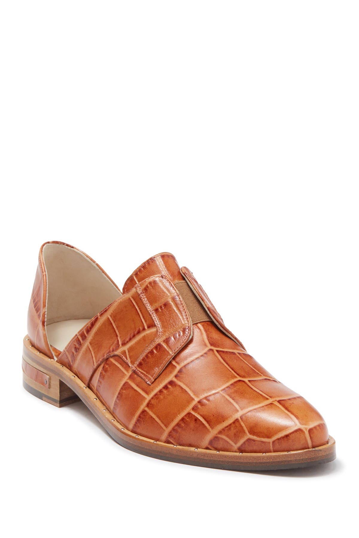 Wear d'Orsay Laceless Derby, Main, color, ALMOND EMBOSSED CROC