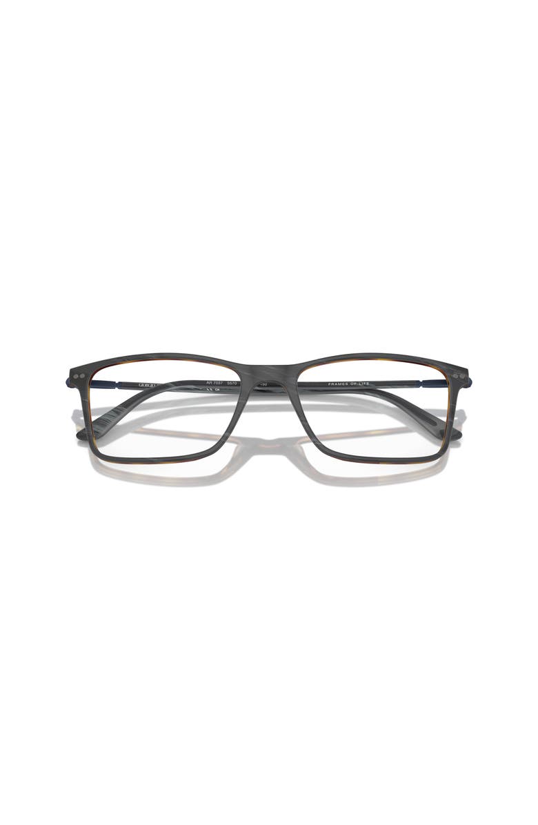 Giorgio Armani 55mm Rectangle optical glasses, Alternate, color, Grey