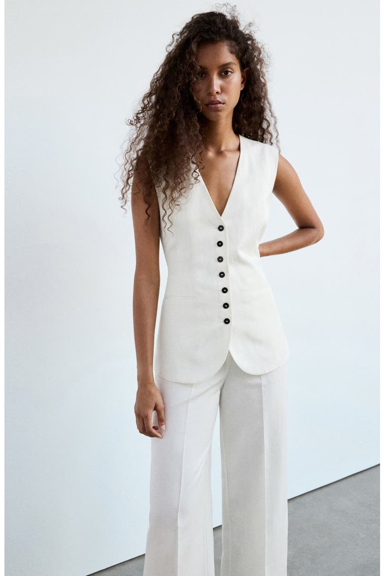 Sleeveless Jumpsuit, Alternate, color, OFF WHITE
