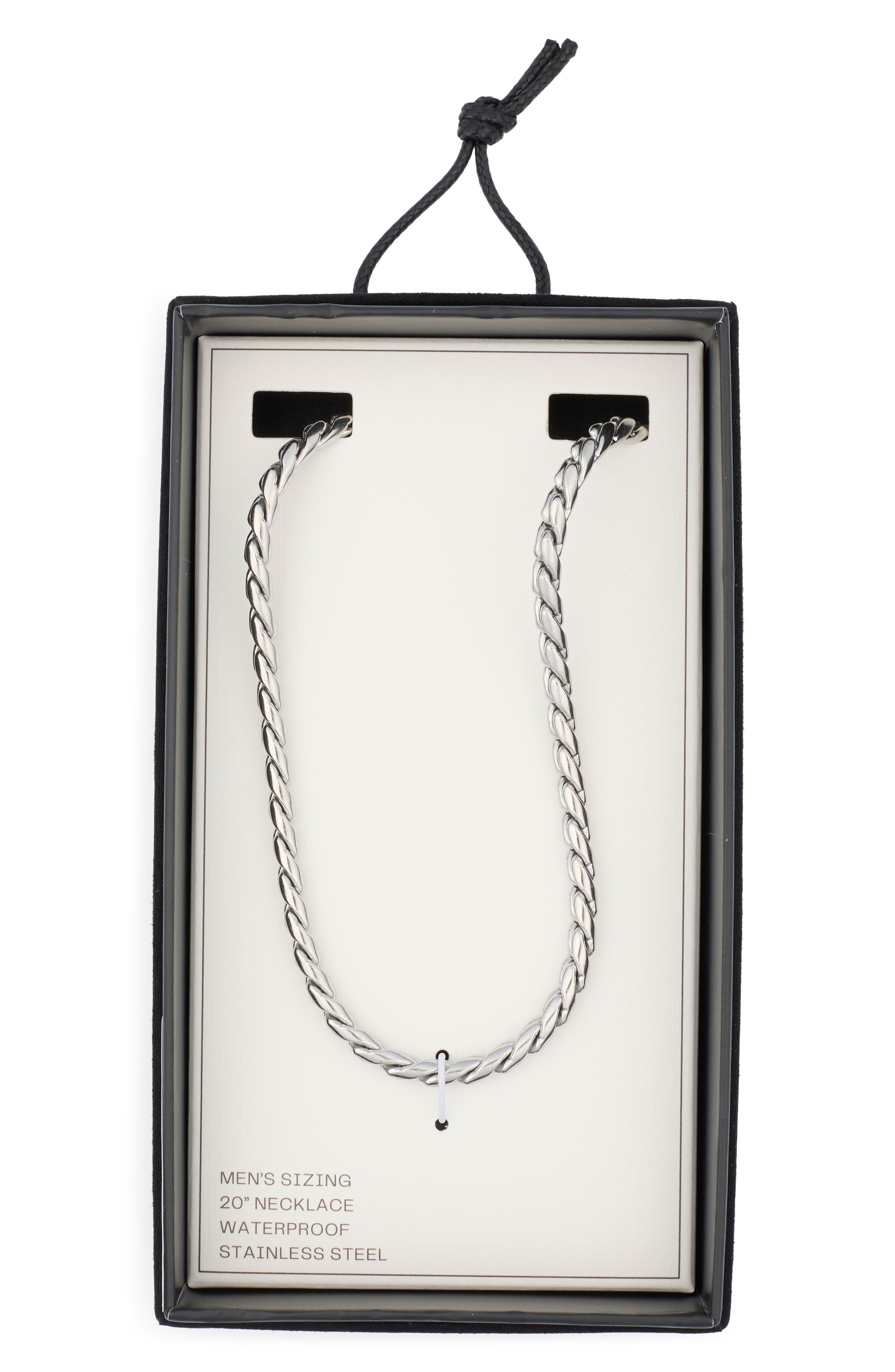 NORDSTROM RACK Men's Stainless Steel Chain Necklace