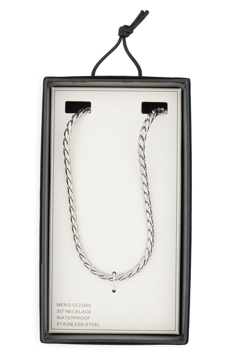 NORDSTROM RACK Men's Stainless Steel Chain Necklace, Main, color, Stainless