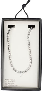 NORDSTROM RACK Men's Stainless Steel Chain Necklace