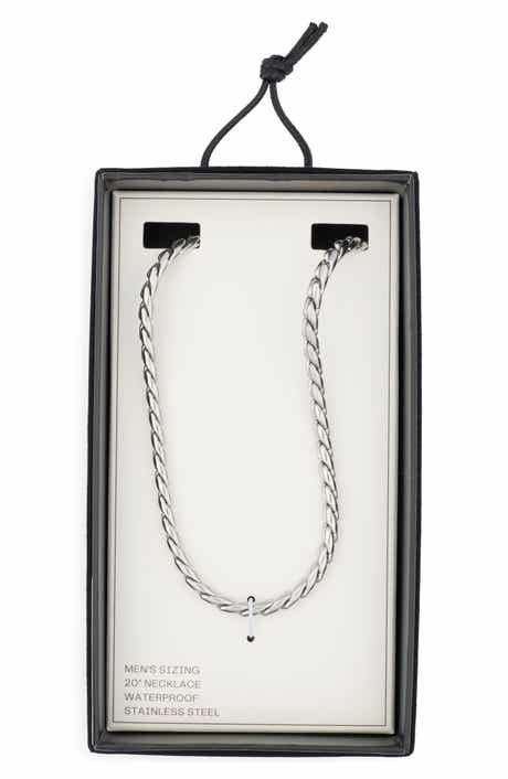 NORDSTROM RACK Men's Stainless Steel Chain Necklace