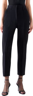 Akris punto Ferry Pintuck Tapered Jersey Pants