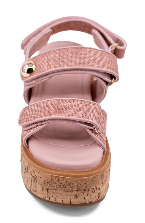 Shushop Lucille Platform Sandal In Pink