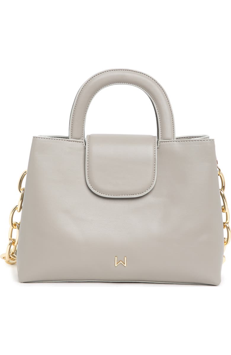 HOUSE OF WANT Snack Top Handle Vegan Leather Satchel, Main, color,