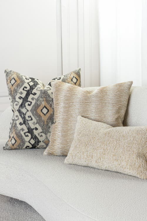 Elaine Smith Progress Multicolored Chenille Indoor & Outdoor Woven Accent Pillow