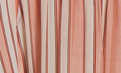 Zimmermann Rebellion Bohemian Stripe Tiered Maxi Skirt In Red