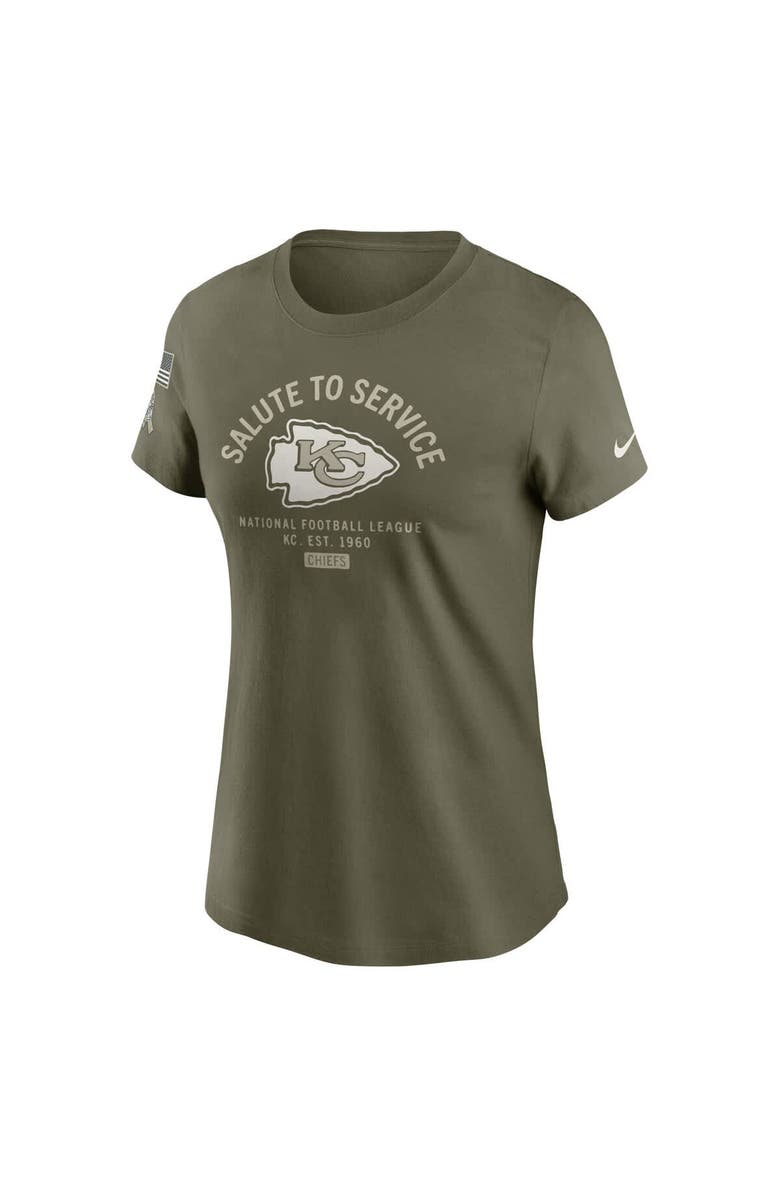 Nike Women's Nike Olive Kansas City Chiefs 2025 Salute to Service Sideline T-Shirt, Alternate, color, Olive