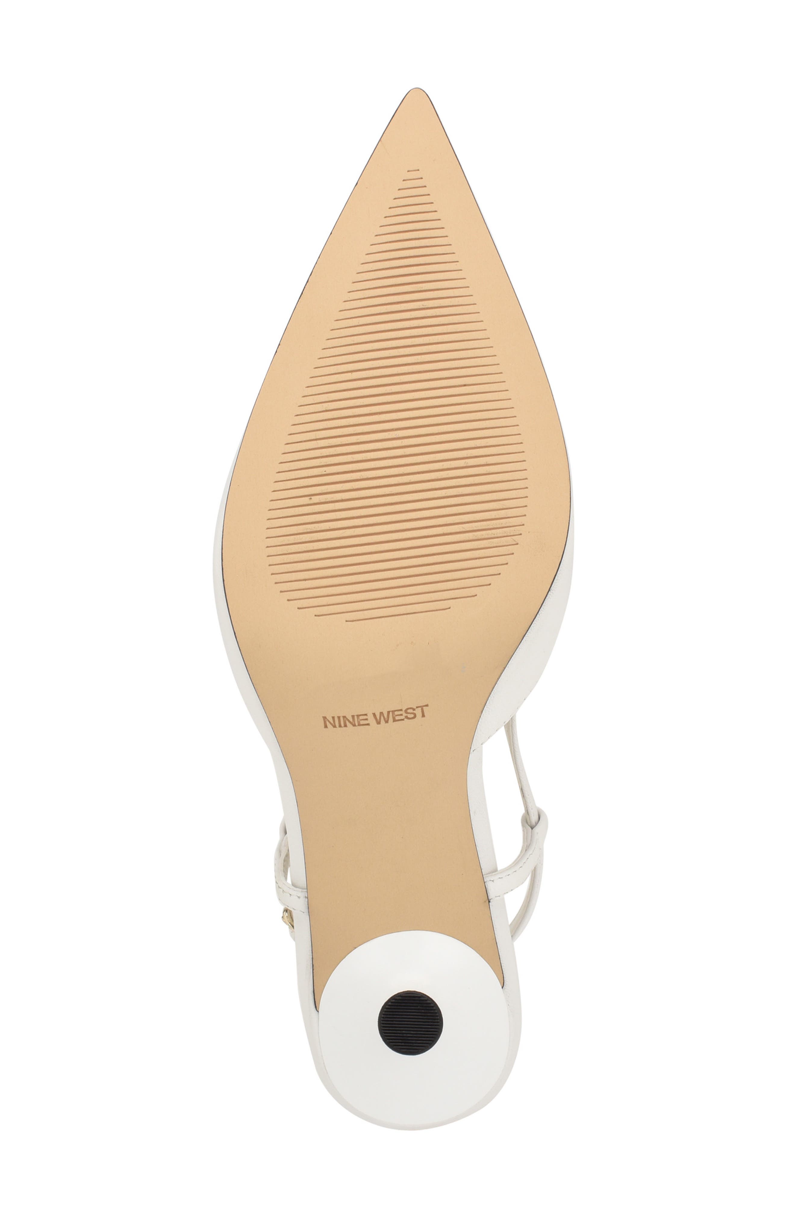 Nine West Peni Pointed Toe Pump, Alternate, color, White 140