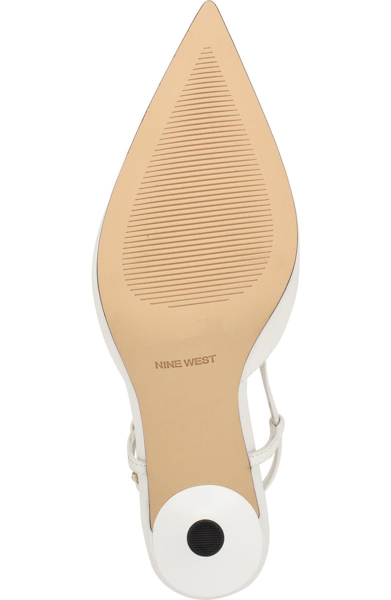 Nine West Peni Pointed Toe Pump, Alternate, color, White 140