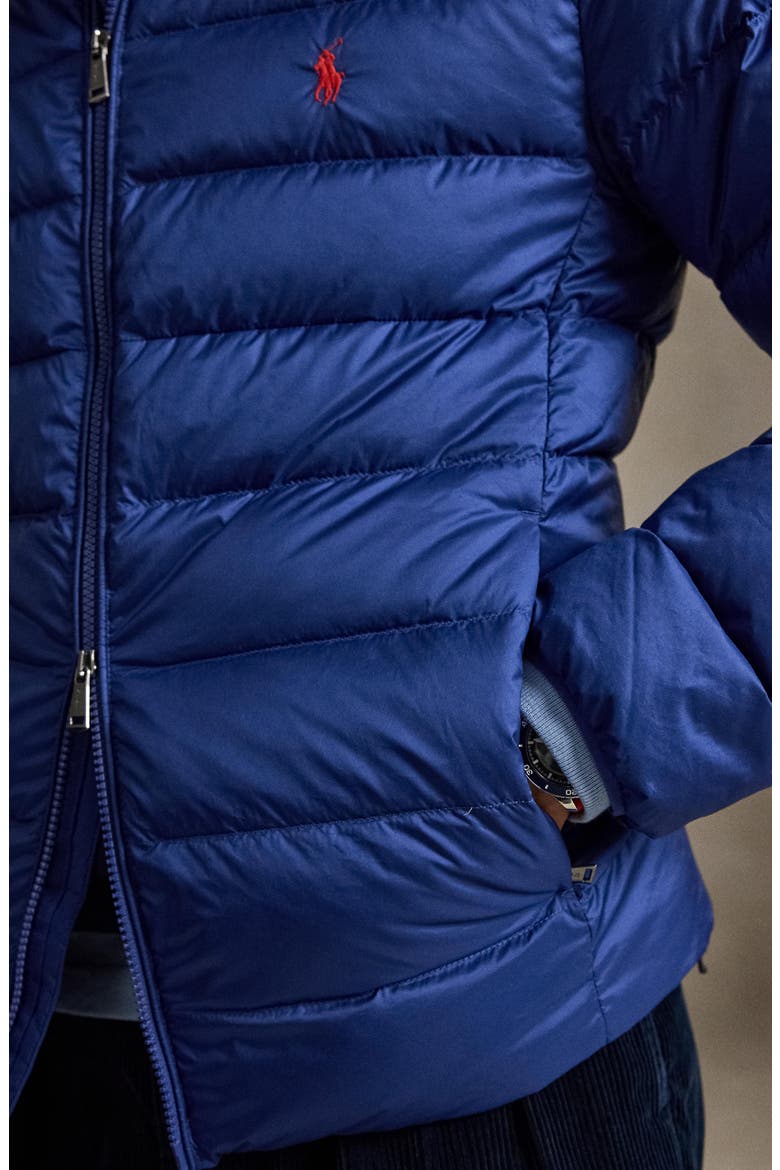 The Colden Water Repellent Packable Down Jacket, Alternate, color, BLUE YACHT