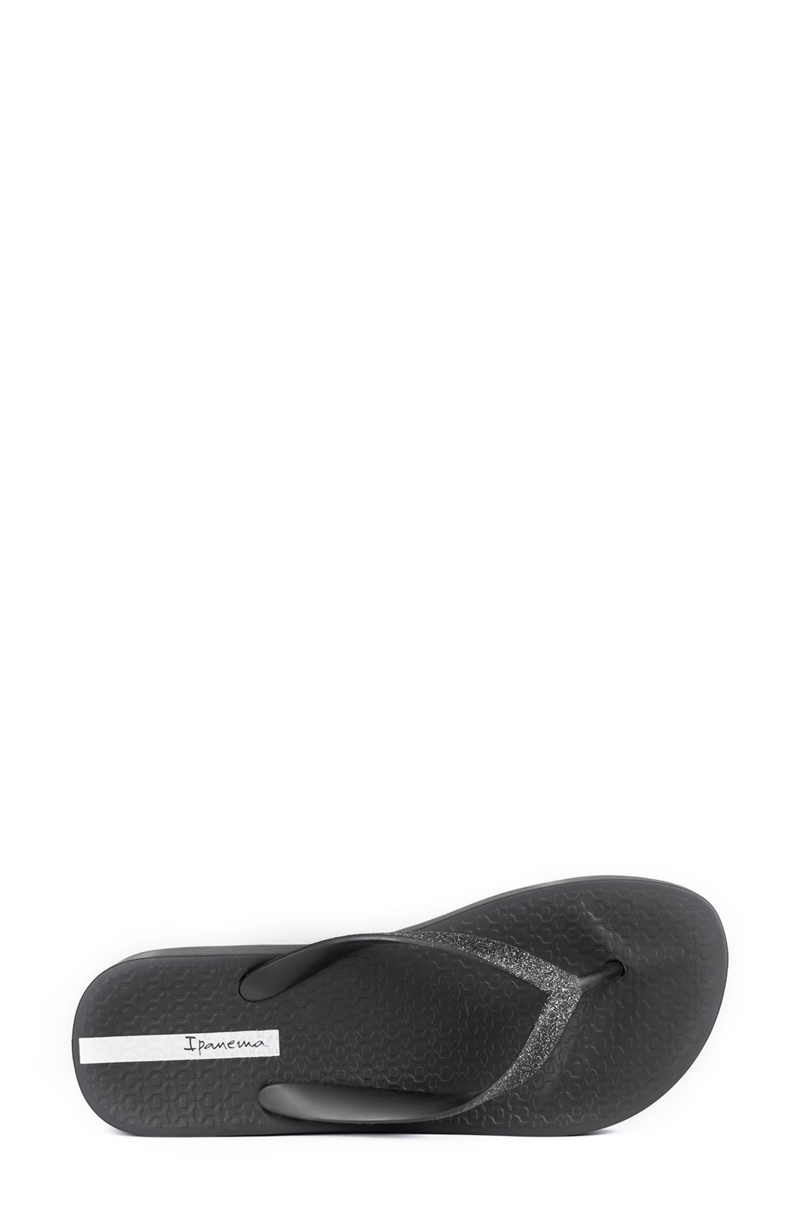 Ipanema Ipa Glitter Wedge Flip Flop, Alternate, color, 