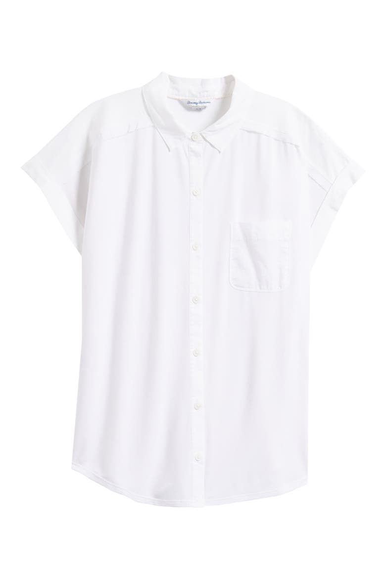 Kauai Hybrid Camp Shirt, Alternate, color, WHITE