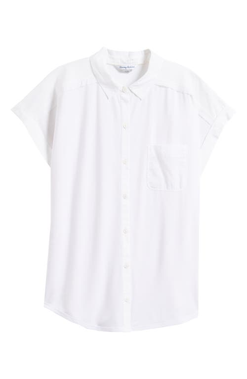 Tommy Bahama Kauai Hybrid Camp Shirt In White