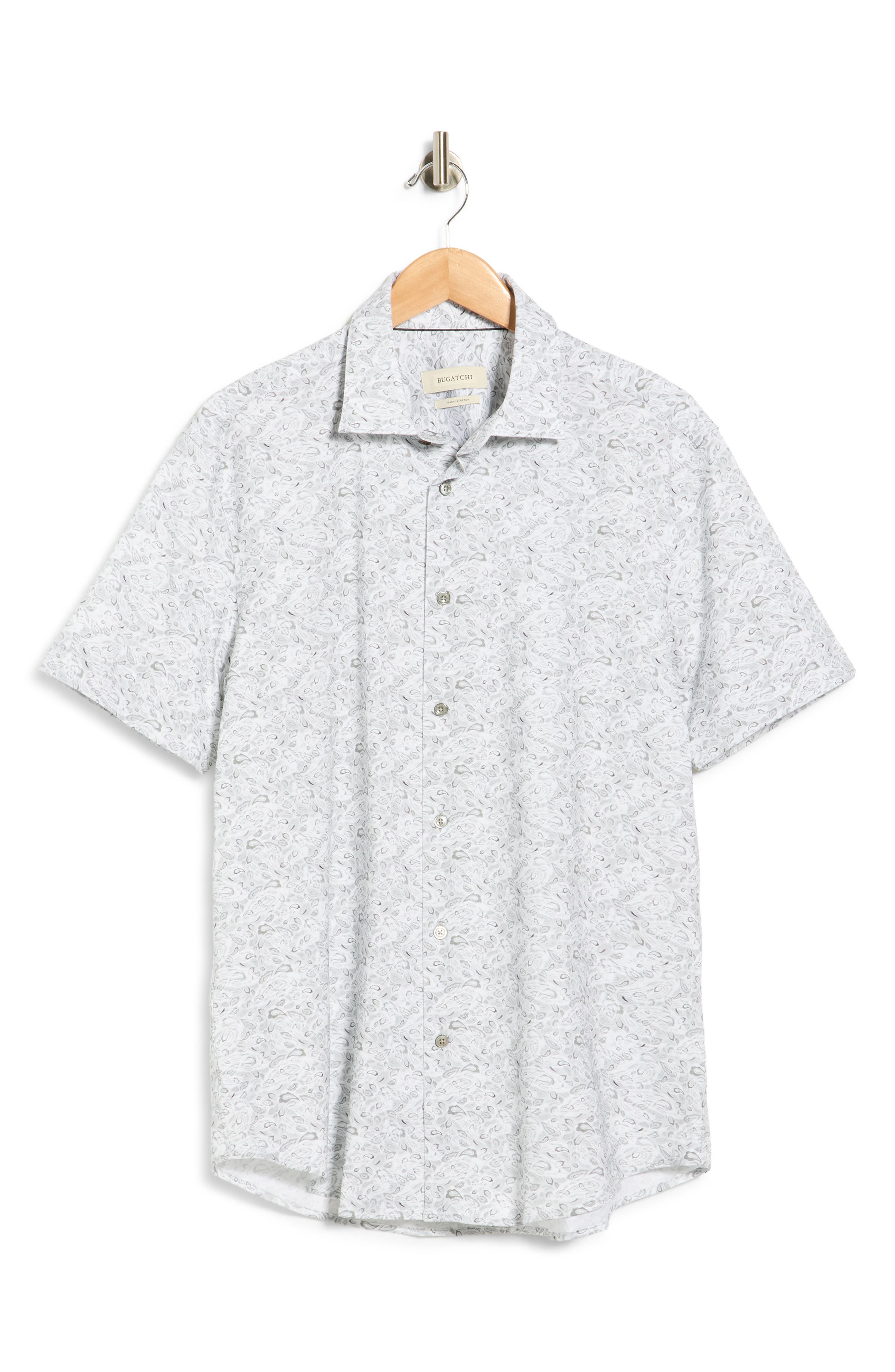 Bugatchi Short Sleeve Woven Shirt