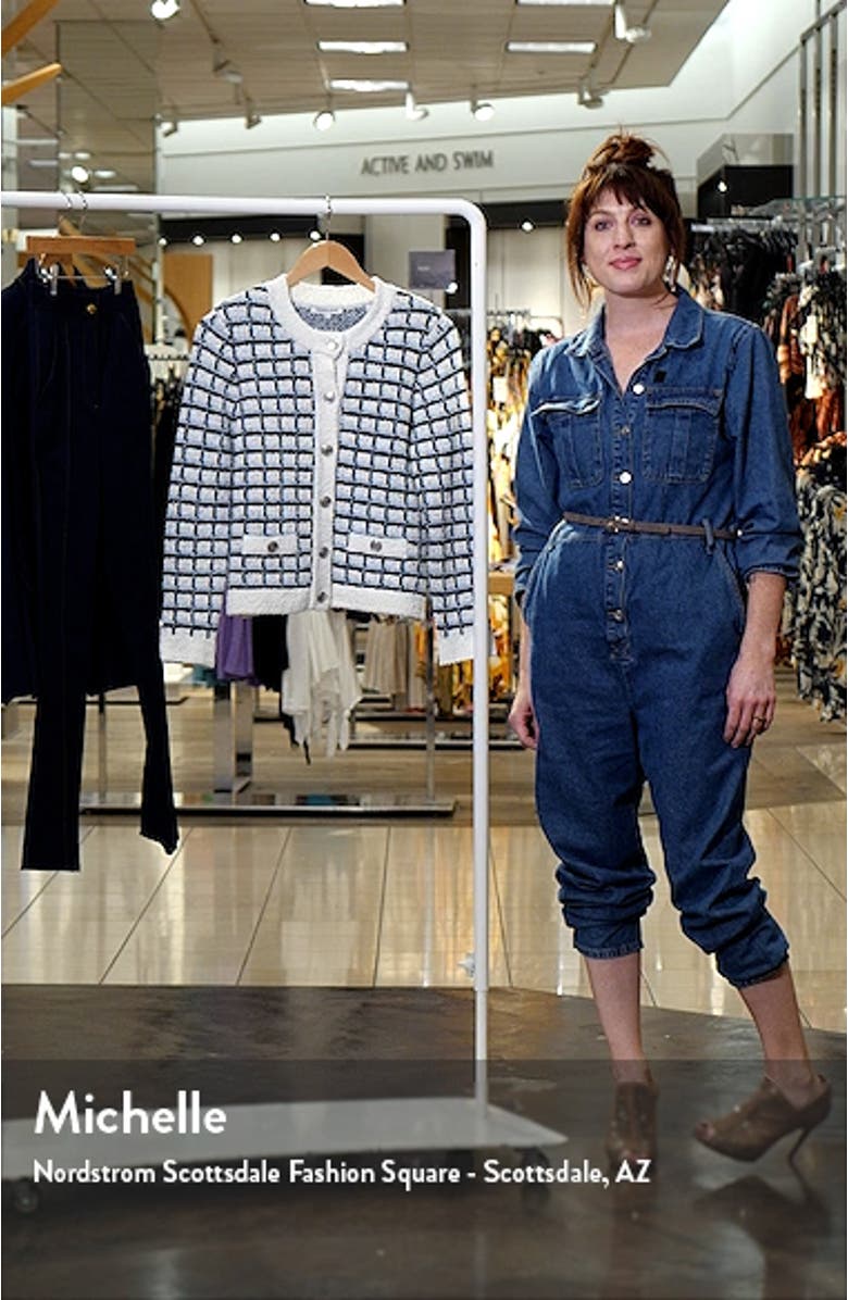 Lavigne Check Organic Cotton Cardigan, sales video thumbnail