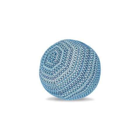 Kaleidoscope Chenille Micro Check Indoor & Outdoor Woven Accent Orb Pillow