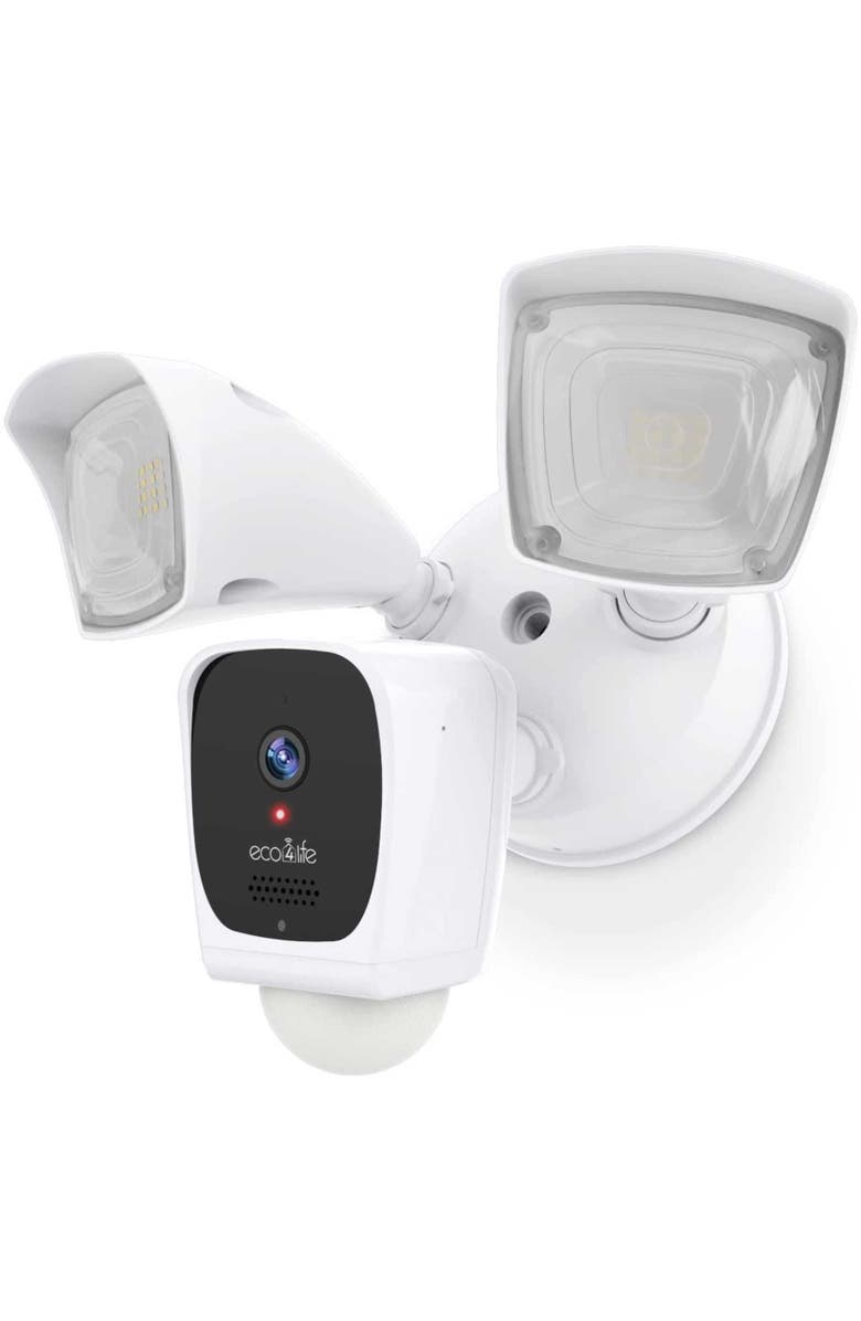 Eco4Life 2K HD WiFi Floodlight Camera, Main, color, White