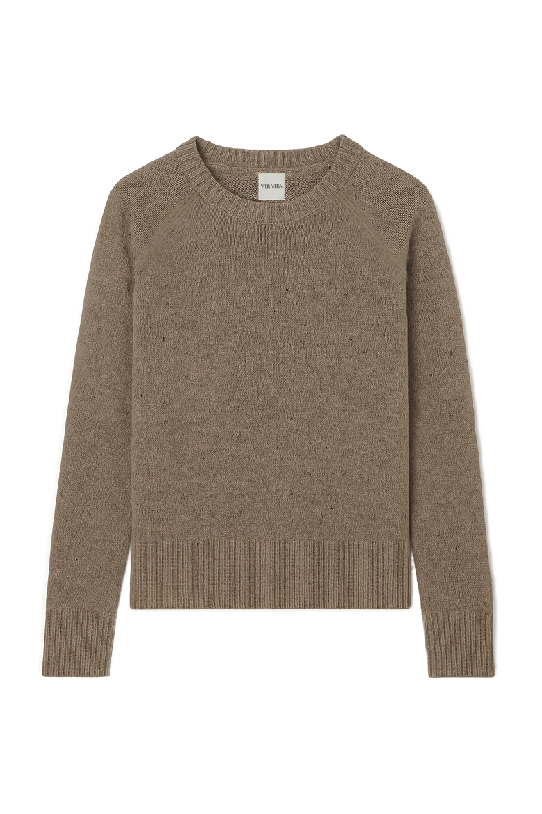 Finn Cashmere Sweater, Main, color, WALNUT