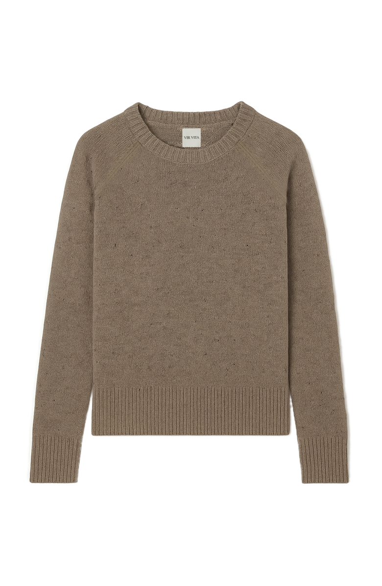 VIR VITA Finn Cashmere Sweater, Main, color, Walnut