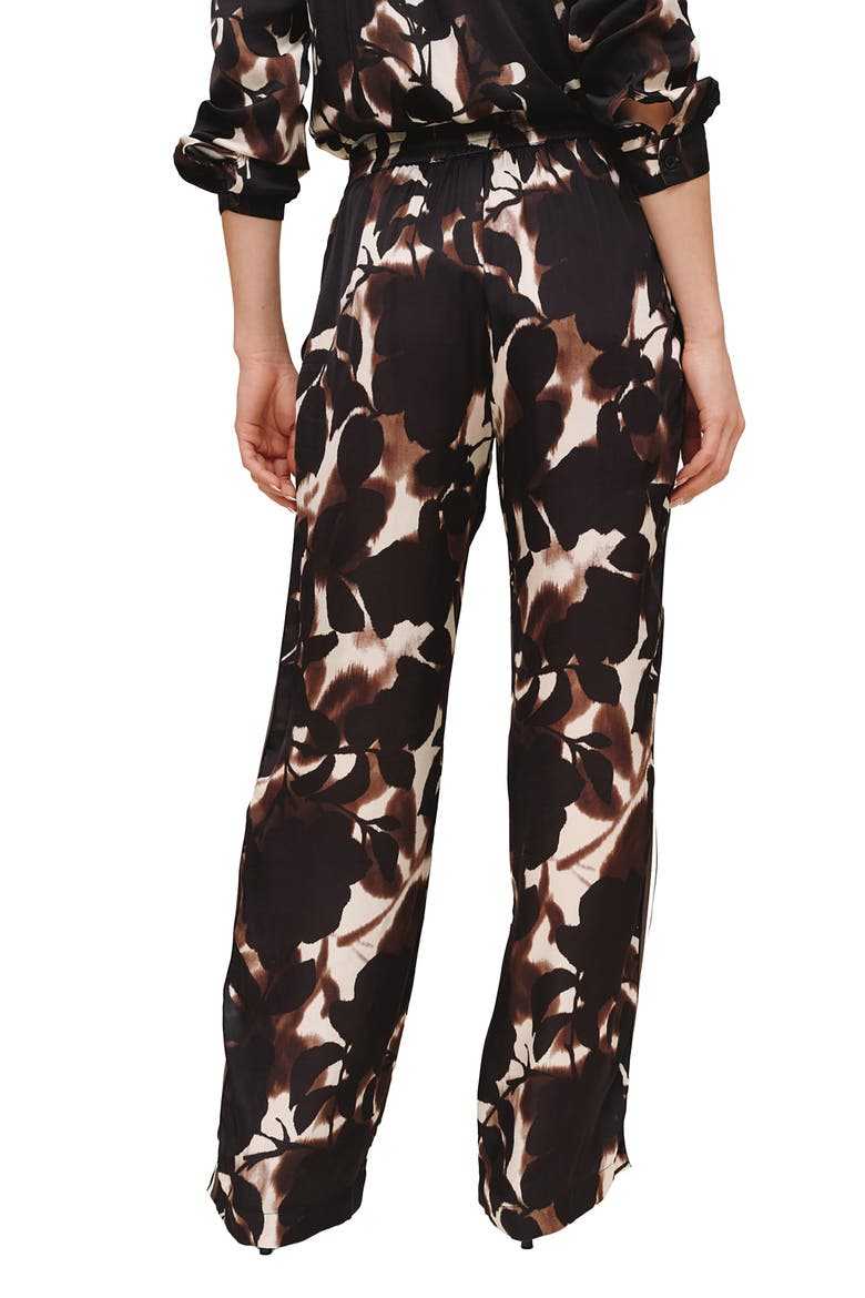 Smocked Waist Wide Leg Pants, Alternate, color, SHADOW FLORAL PRINT