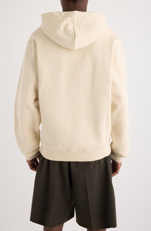 Jacquemus Le Hoodie Gros Grain Cotton Hoodie In Neutral