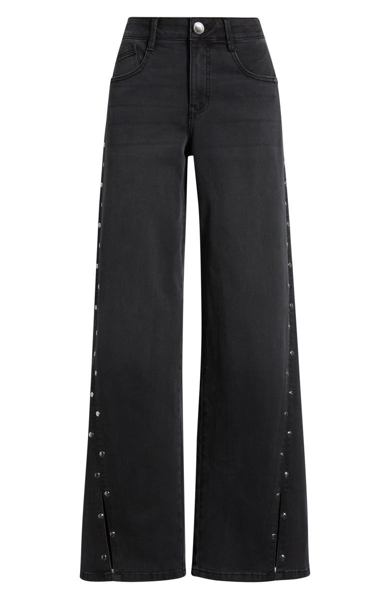 Wit & Wisdom Slit & Studs Jeans, Alternate, color, Washed Black