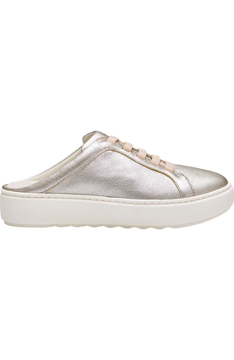 Johnston & Murphy Cammie Platform Sneaker Mule, Alternate, color, Gold Metallic Sheepskin