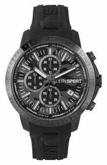 Camo Dial Three-Hand Quartz Silicone Strap Watch, 43mm