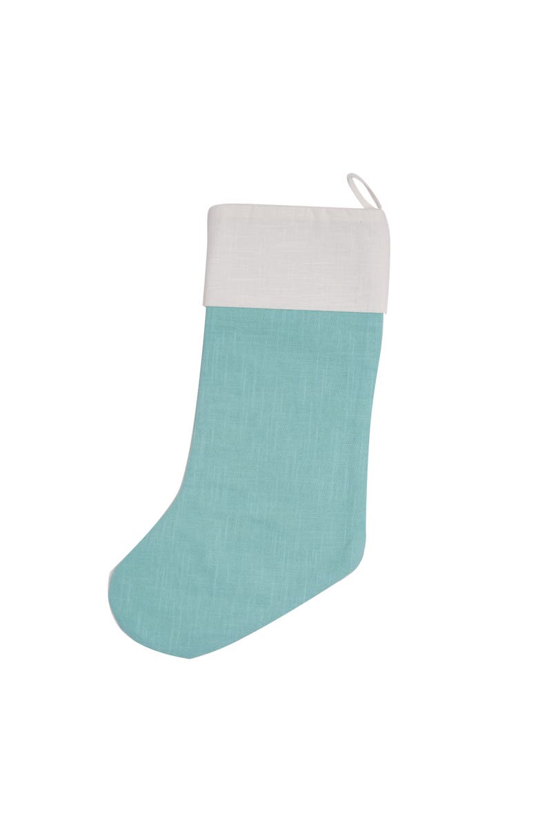 C&F Home Baby Reindeer 100% Cotton Light Blue Hanging Christmas Stocking 20", Alternate, color, Blue