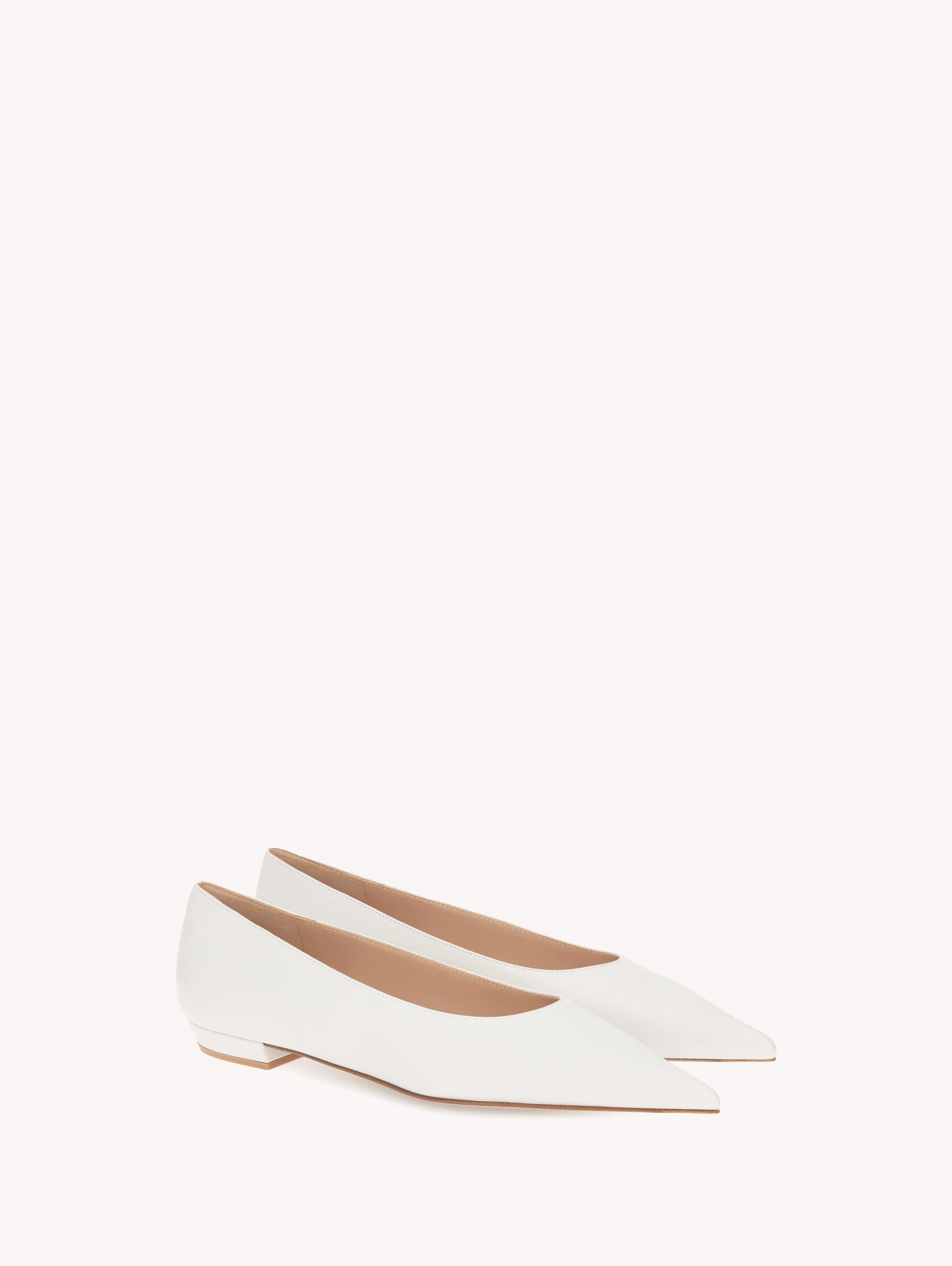 Sofia Ballerinas, Alternate, color, White Calf Leather