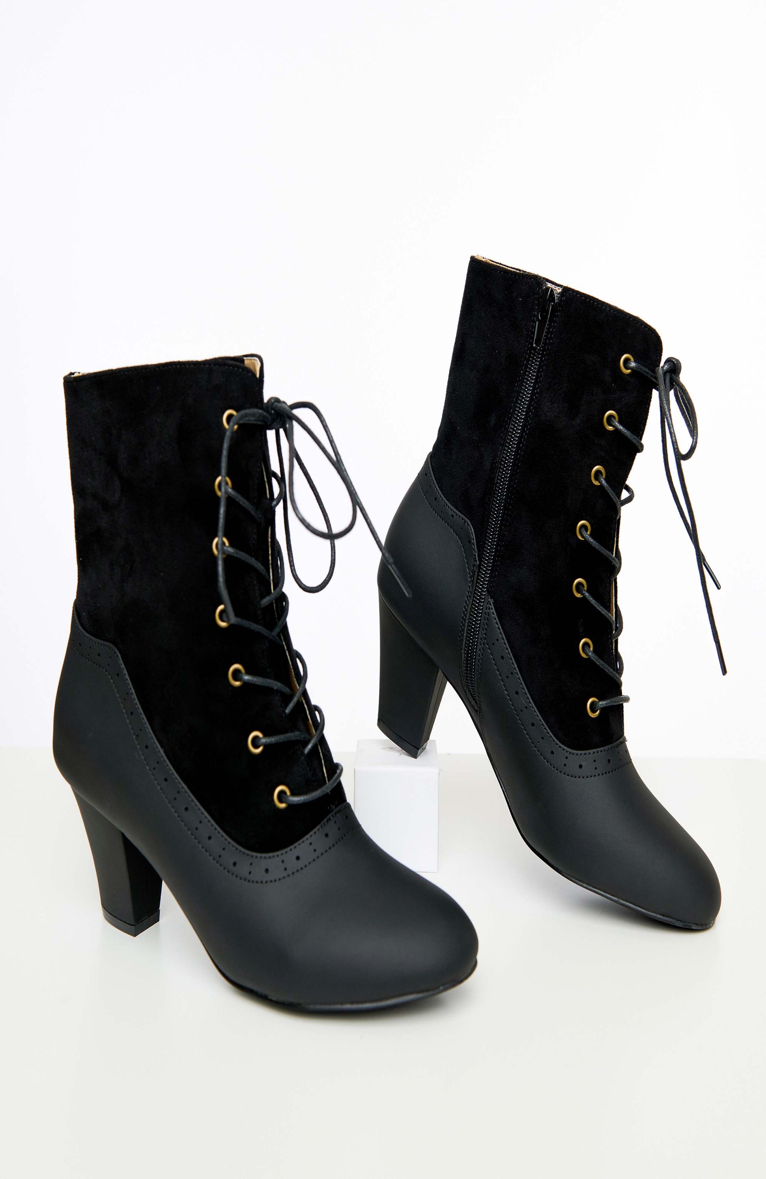 Victorian Boots, Main, color, Black