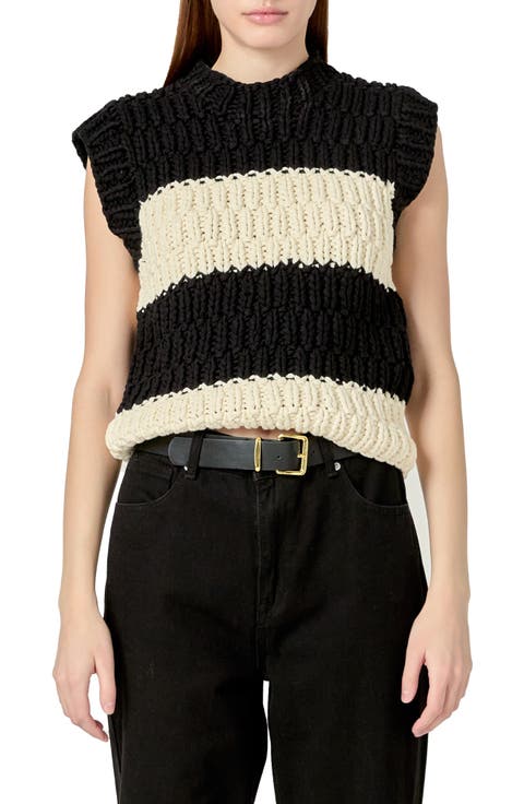 Chunky Stripe Sweater Vest