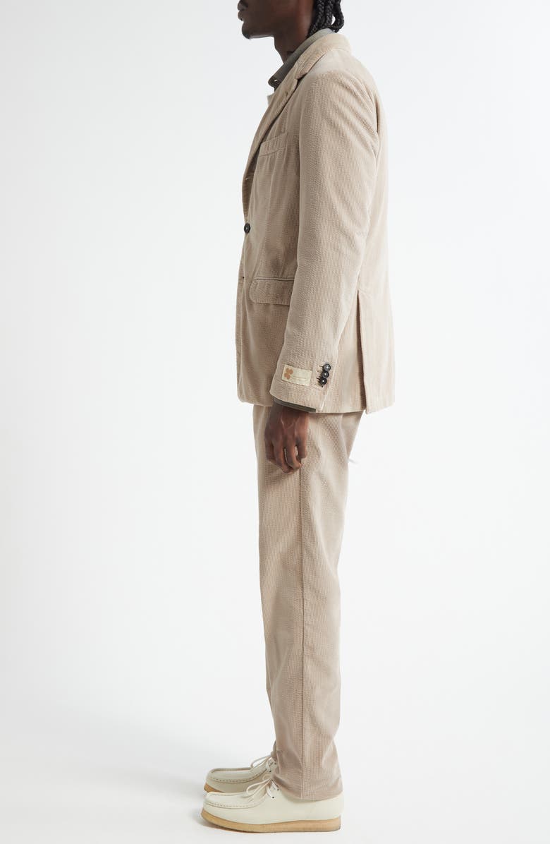 Massimo Alba Sloop Pinwale Corduroy Suit, Alternate, color, Ice
