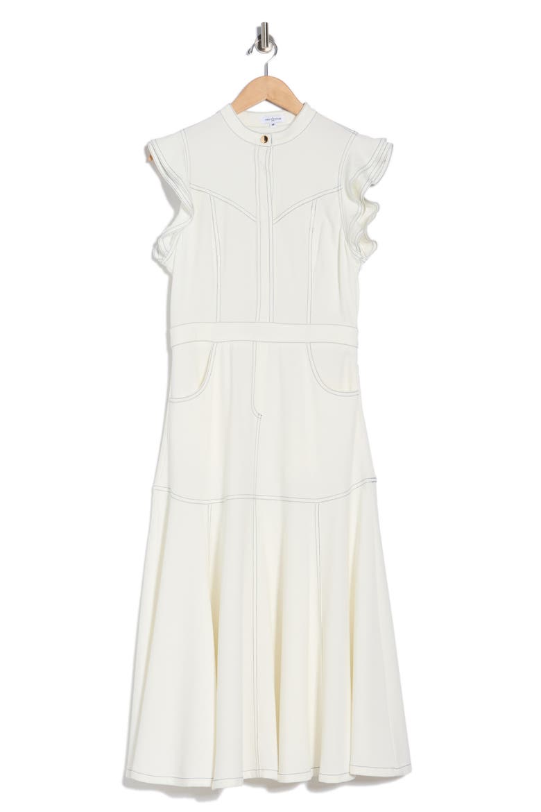 Helena Midi Dress, Alternate, color, WHITE