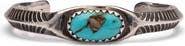 Fortela Oval Turquoise Sterling Silver Bracelet