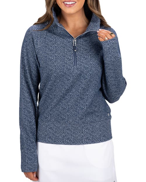 Black Clover Chloe Q-Zip Sweatshirt in Navy 