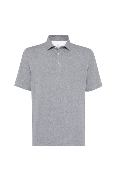 Polo with shirt collar