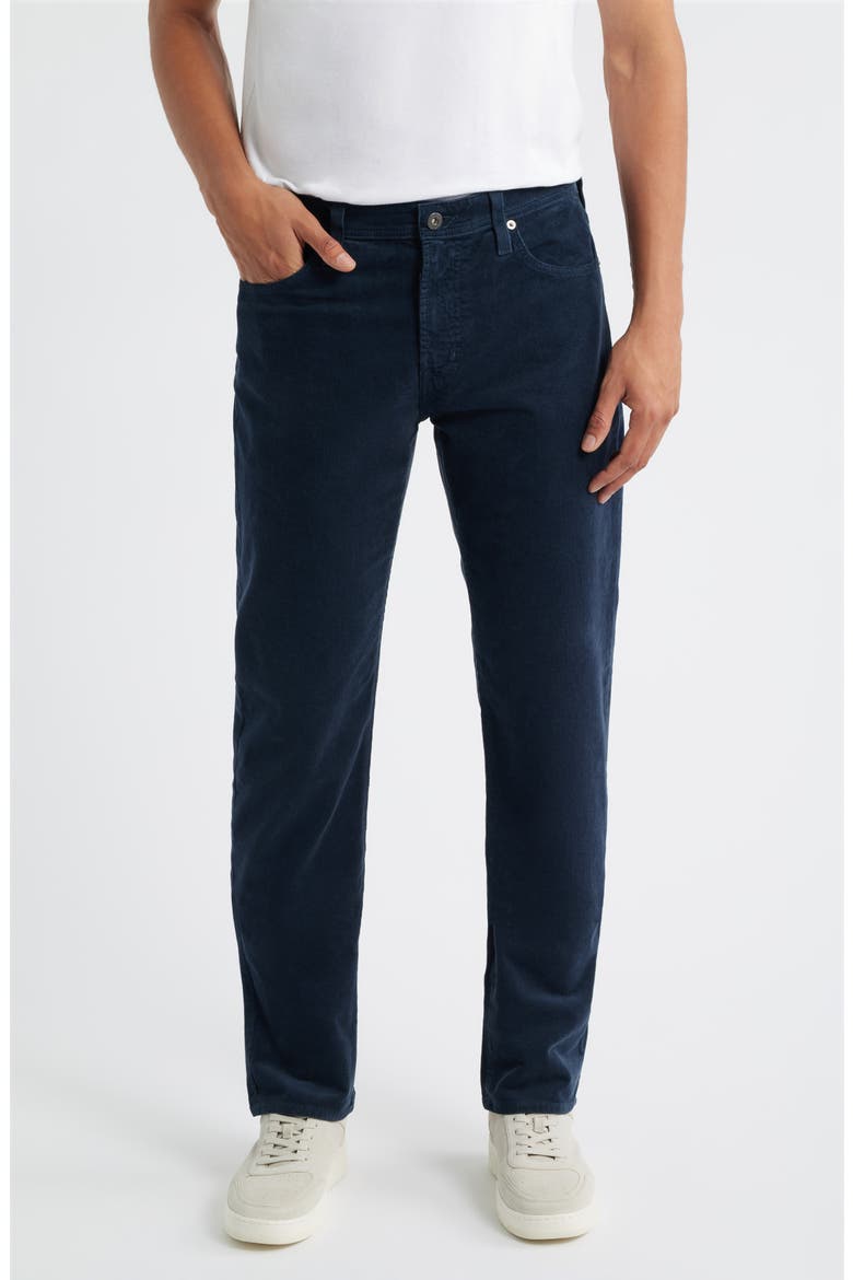 Everett Straight Leg Corduroy Pants, Main, color, MIDNIGHT CHATEAU