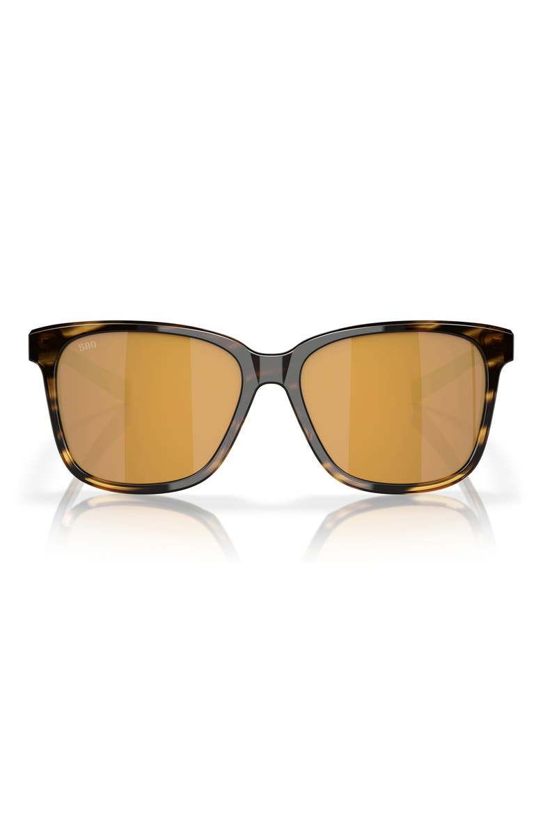 Phantos 57mm Polarized Sunglasses, Main, color, TORTOISE/ GOLD MIRROR 580G