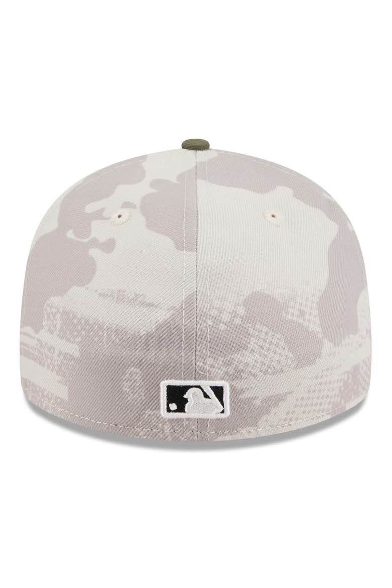 Men's New Era Light Beige/Olive Milwaukee Brewers 2025 Armed Forces Day Low Profile 59FIFTY Fitted Hat, Alternate, color, Light Beige
