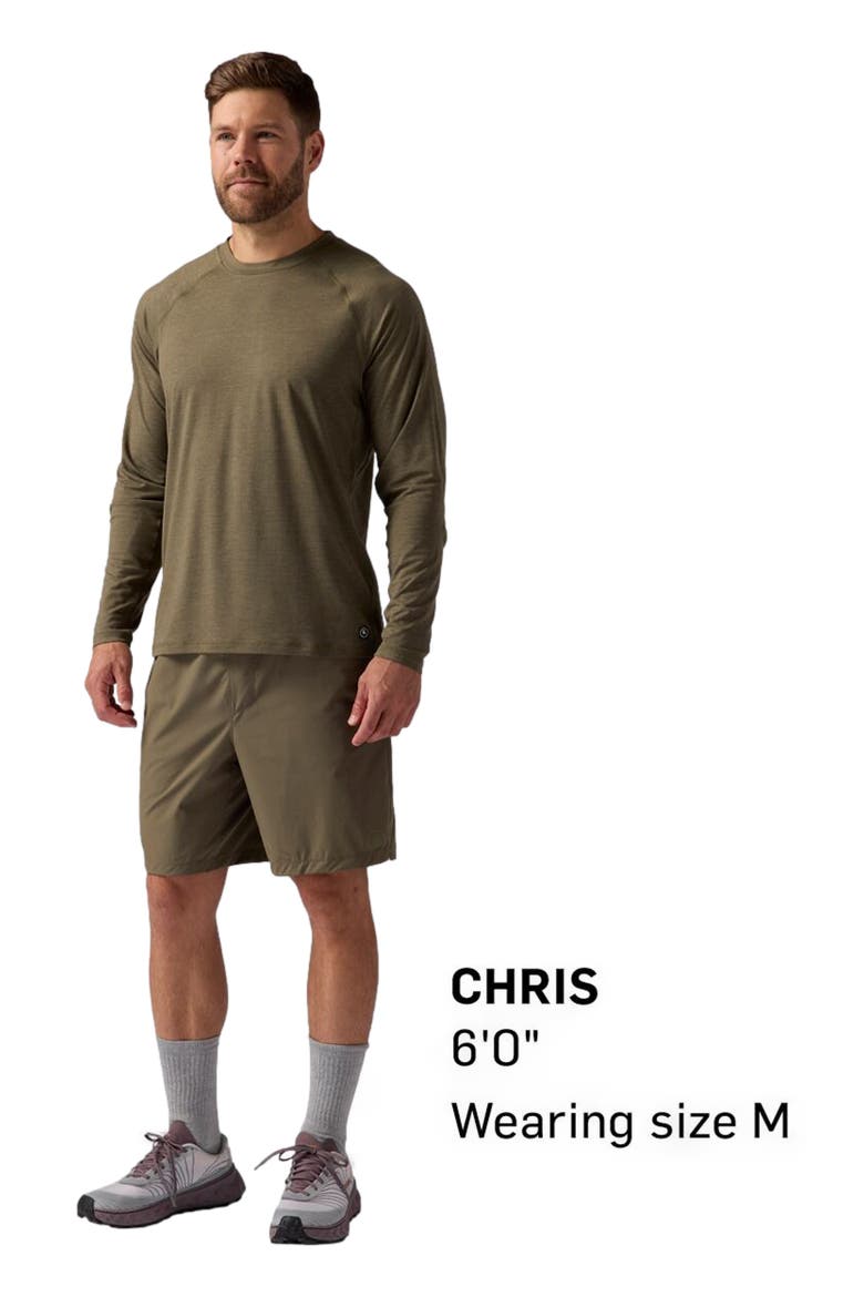 Destination Long-Sleeve Crew Top - Men's, Alternate, color, Kalamata