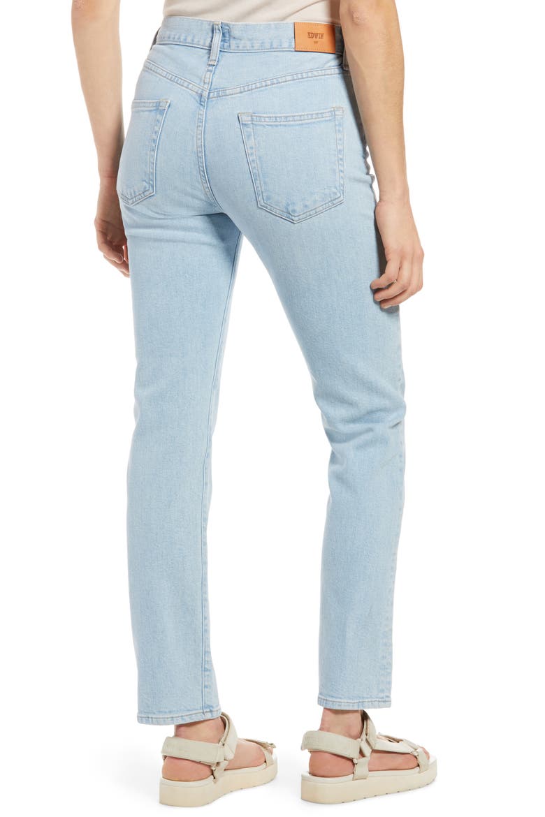 Hana High Waist Ankle Straight Leg Jeans, Alternate, color, LAST SUMMER