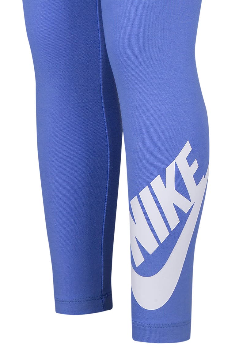 Kids' Swoosh Logo Leggings, Alternate, color, NIKE POLAR