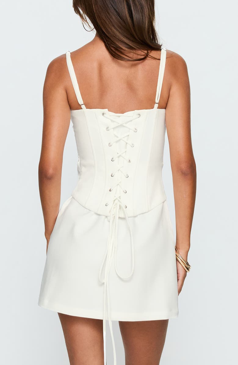 Princess Polly Julisa Corset Minidress, Alternate, color, White
