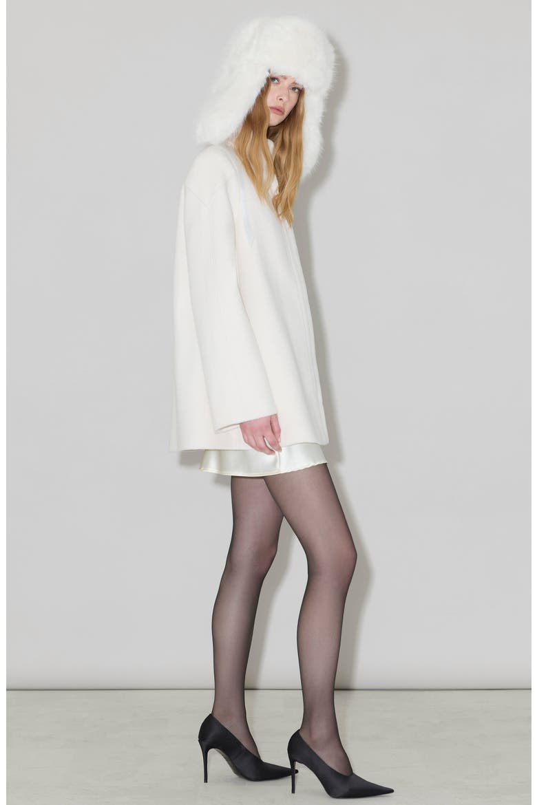 Abilene Wool Blend Convertible Cape Coat, Alternate, color, POWDER
