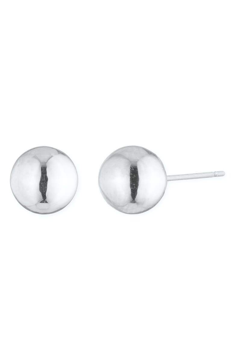 Lauren Ralph Lauren Ball Stud Earrings, Main, color, Silver