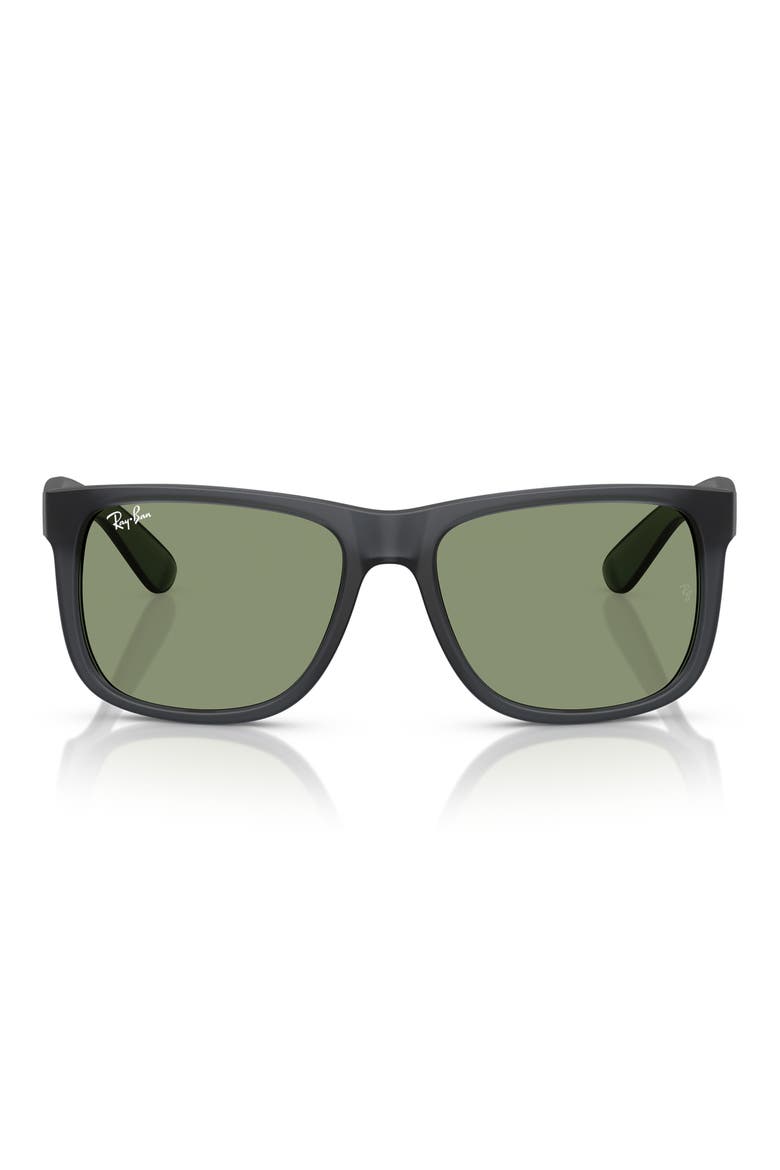Justin 51mm Square Sunglasses, Main, color, OPAL GREY / GREEN